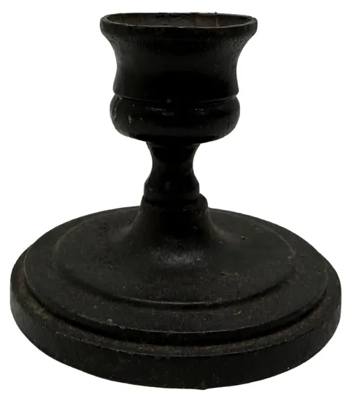 Black Cast Iron Taper Candle Holder