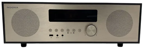 Brushed Gold CD Stereo In Wood Case 