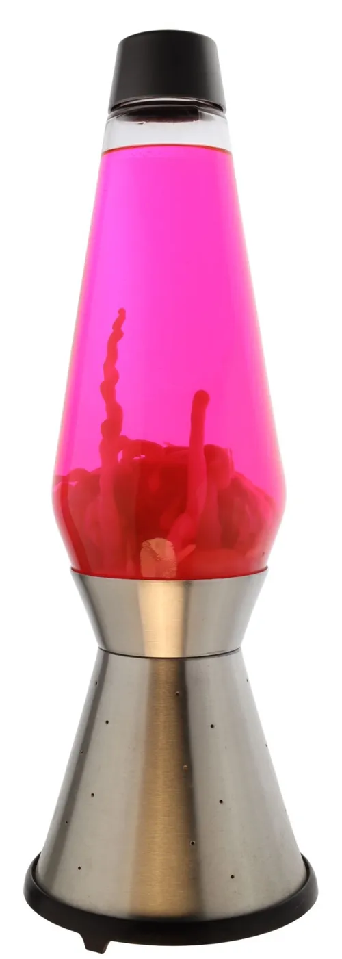 Silver & Pink Lava Lamp