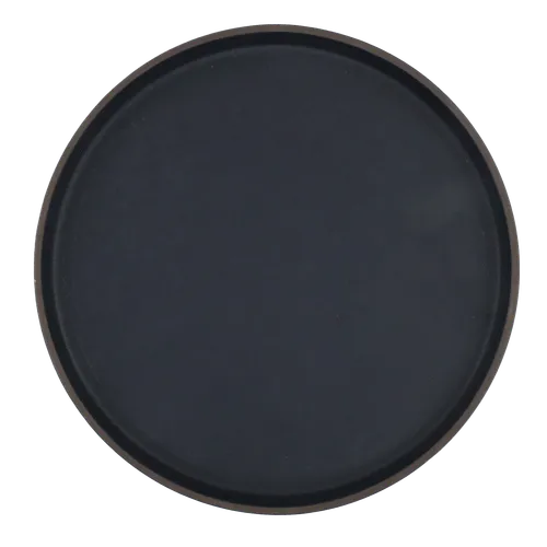 Midnight Matte Black Wide Rim Side Plate