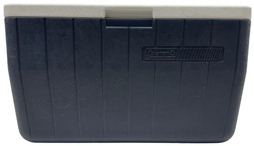 Dark Blue Cooler With White Lid