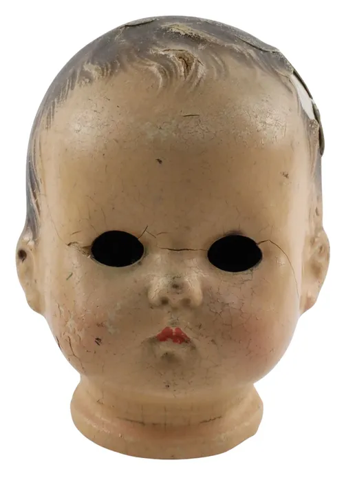Antique Composition Doll Head - C