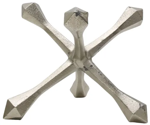 Silver Metal Jax Sculpture