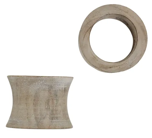 Light Whitewash Wood Napkin Ring