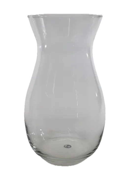 Empire Pot Belly Clear Glass Vase
