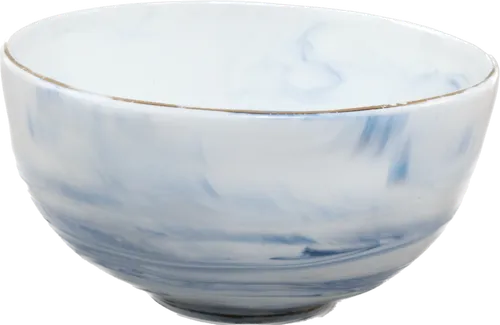 White & Blue Ocean Cereal Bowl