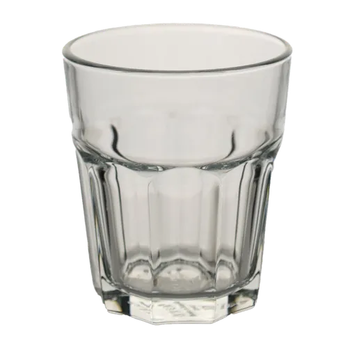 Clear Glass Low Milkshake Style Drinking Glass