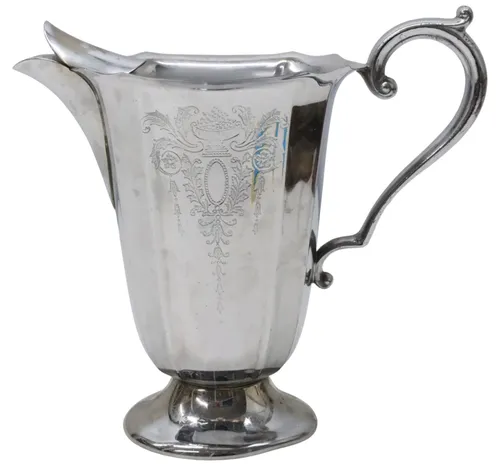 Silver Plated Pitcher With Ice Guard