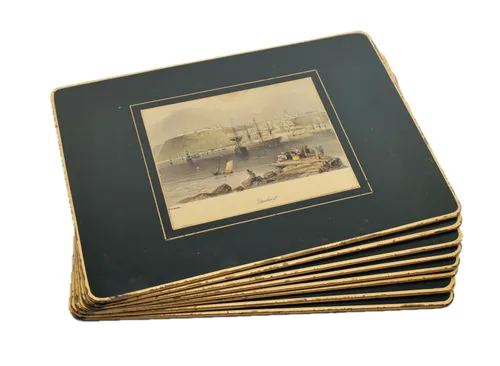Forest Green Historical Pimpernel Placemats Set of 8