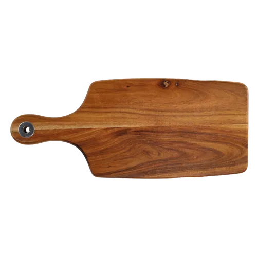 Silver Washer Handled Wood Cutting Board