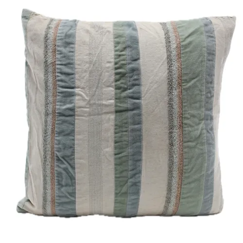 Coastal Rest Lines Throw Pillow