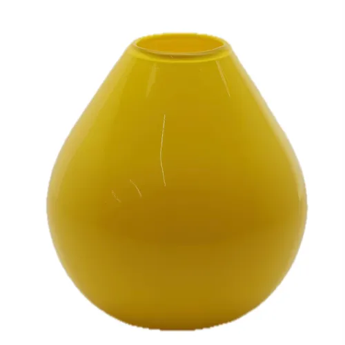 Canary Yellow Glass Vase