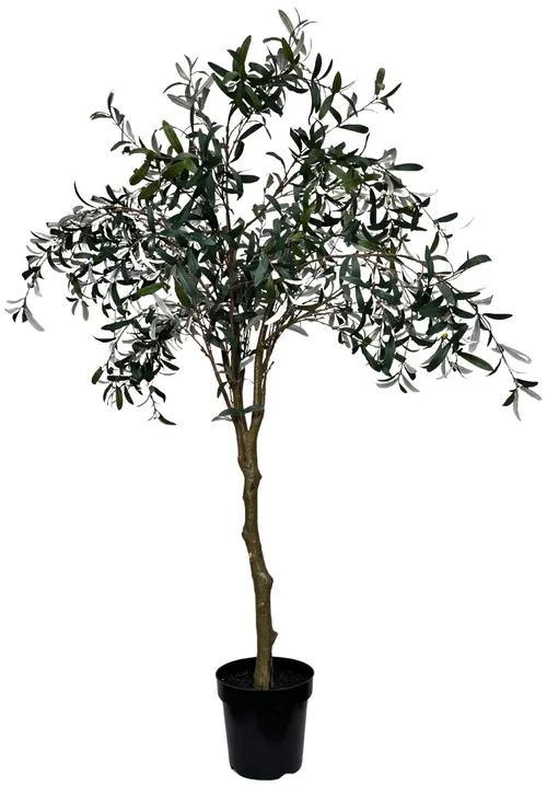 Artificial Olive Tree In Black Pot