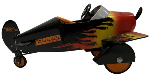 Black Metal Pedal Plane Model