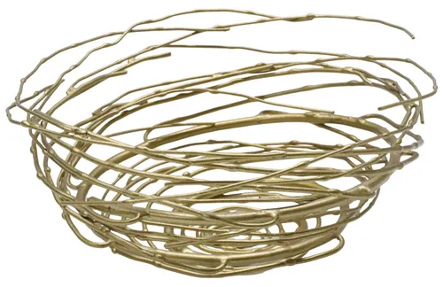 Gold Wire Bird's Nest Bowl