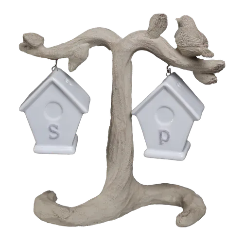 Bird House Tree Salt & Pepper Shaker Set
