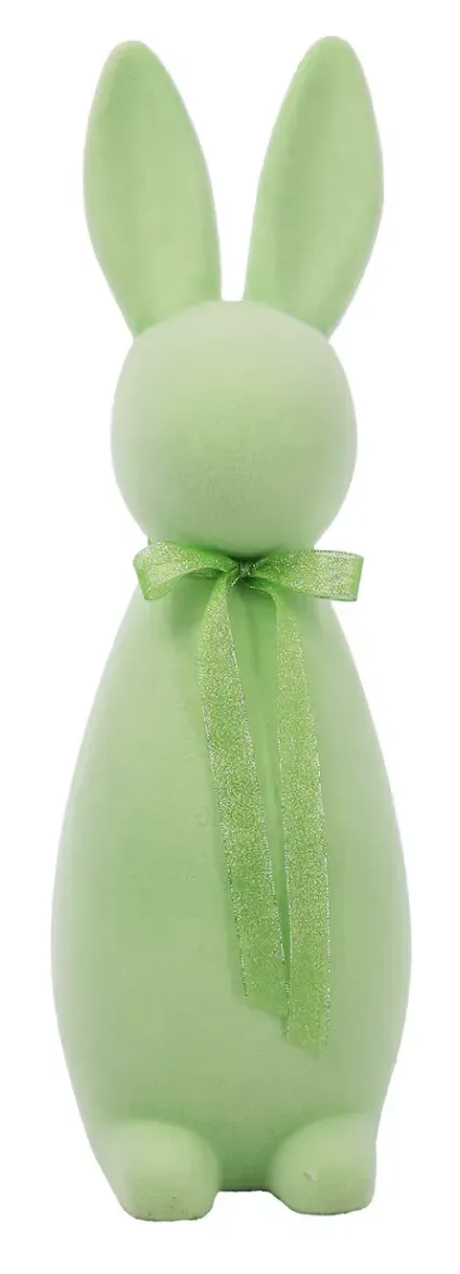 Green Flocked Rabbit 27