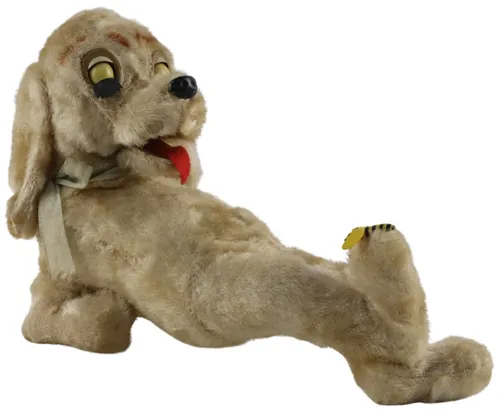 Vintage Sleeping Dog Wind Up Toy
