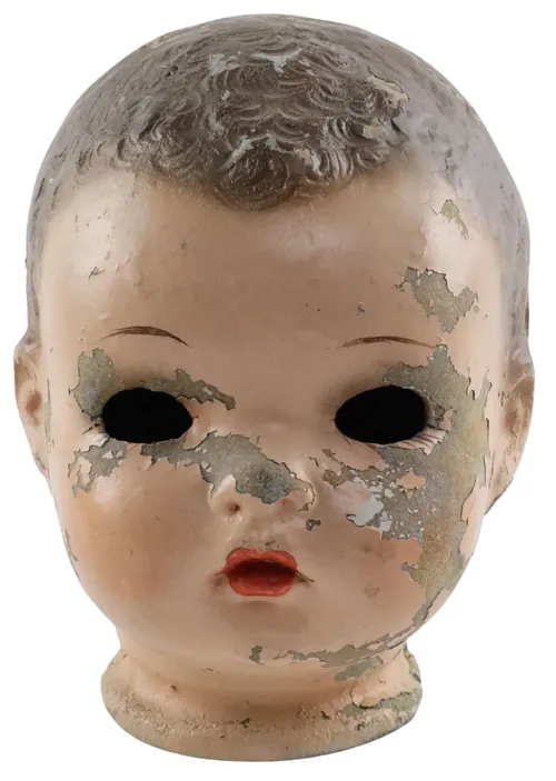 Antique Composition Doll Head - H