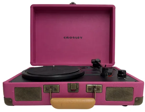 Pink Suitcase Vinyl Record Player
