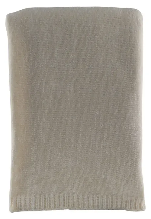 Mocha Cream Throw Blanket 