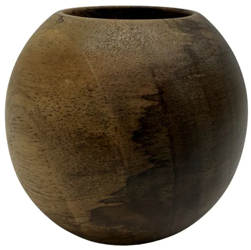 Wood Ball Tealight Candle Holder