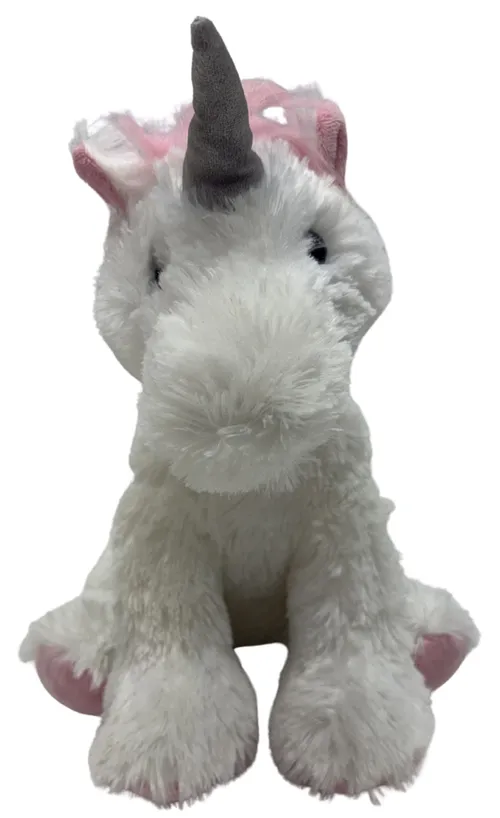 White & Pink Stuffed Unicorn