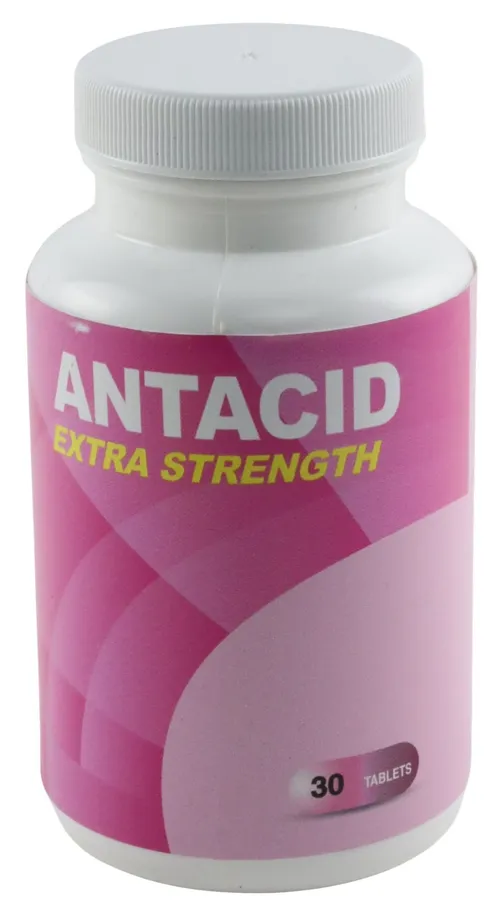 Generic Antacid Extra Strength Bottle