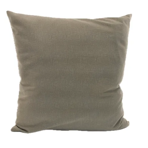 Solid Taupe Velvet Throw Pillow