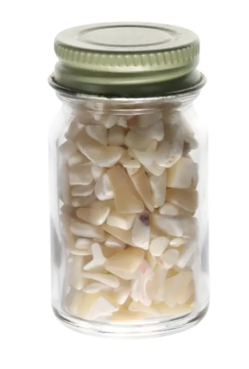 Clear Glass Jar With Assorted Crystal Chips - C