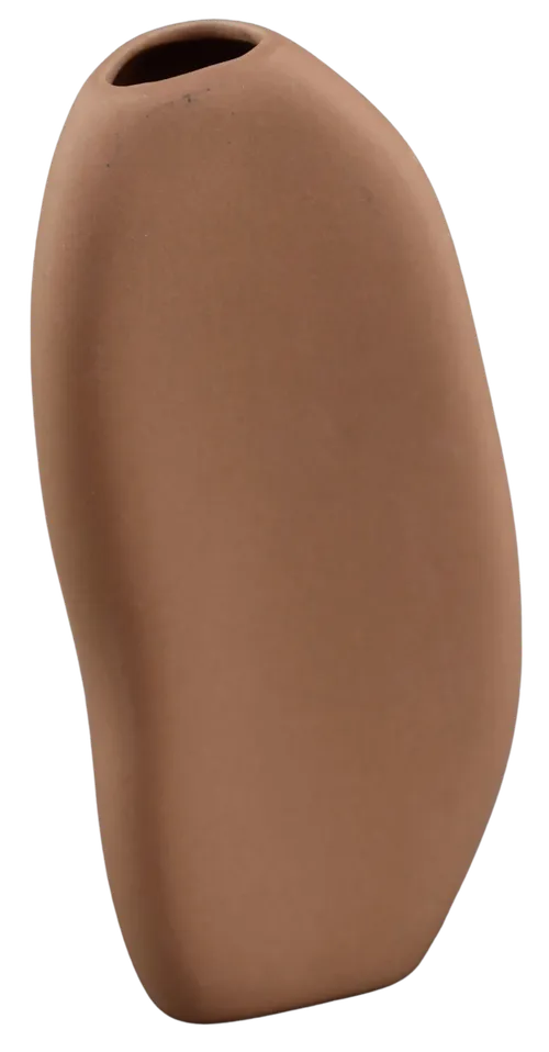 Coral Ceramic Irregular Vase