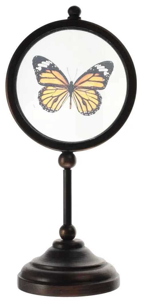 Bronze Metal Stand With Butterfly