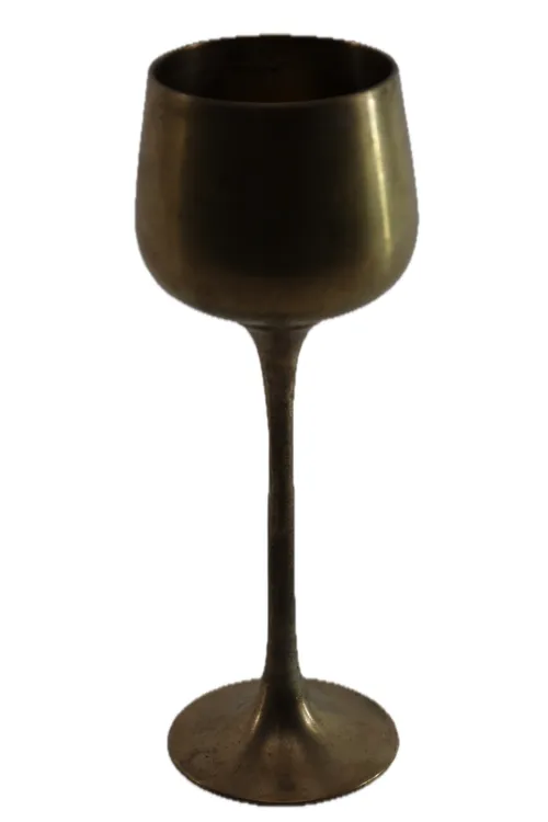 Matte Brass Wine Glass Chalice