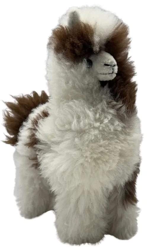 Natural Fur Alpaca Stuffed Animal