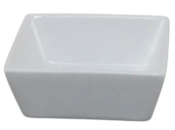 White Tapered Square Pinch Bowl