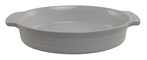 White Oval Stoneware Baking Dish