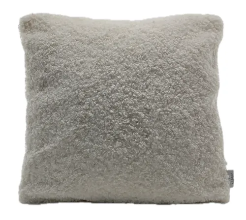 White Sherpa Throw Pillow