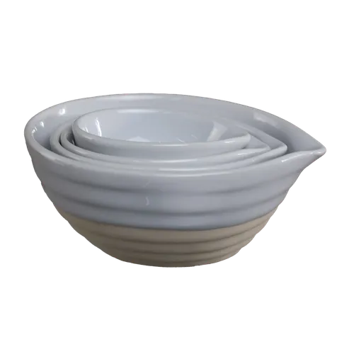 White Tear Drop 4 Piece Measuring Cup Set