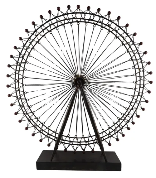 Black Metal Decorative Ferris Wheel