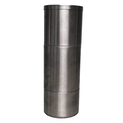 Brushed Steel Canisters Triple Stack