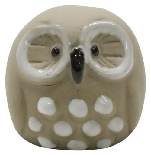 Stoneware Painted Owl - A