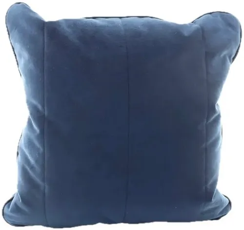 Dark Royal Blue Suede Throw Pillow