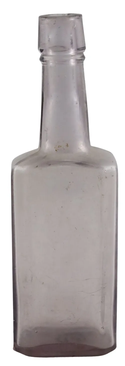 Antique Light Pink Glass Apothecary Bottle