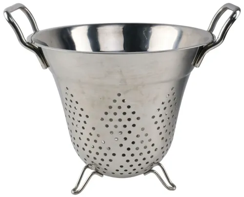 Tapered Stainless Steel Colander With Feet