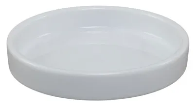 White Ceramic Low Profile Pinch Bowl