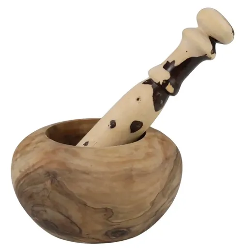 Wood Mortar & Pestle