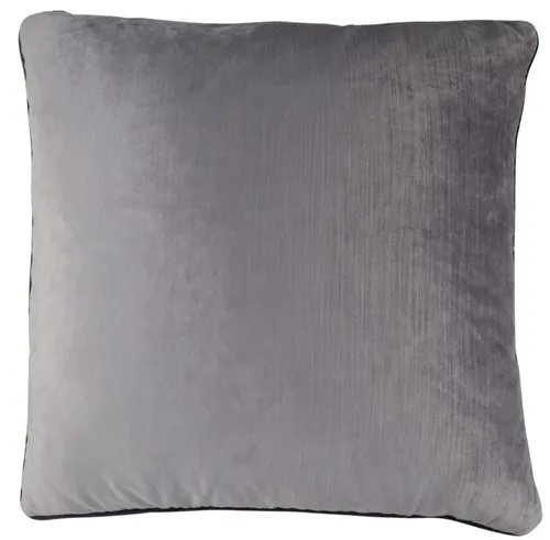 Silver Velvet Throw Pillow