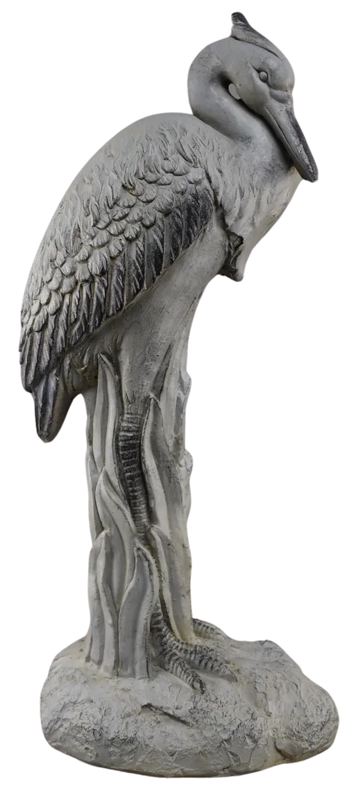 Faux Concrete Crane Statue