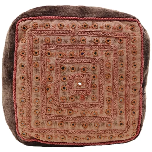 Velvet Plum With Mirrored Tiles Throw Pillow