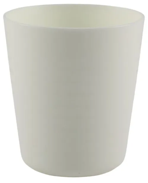 Soft White Plastic Drinking Cup